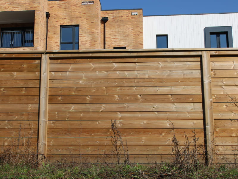 Acoustic barriers fence panels