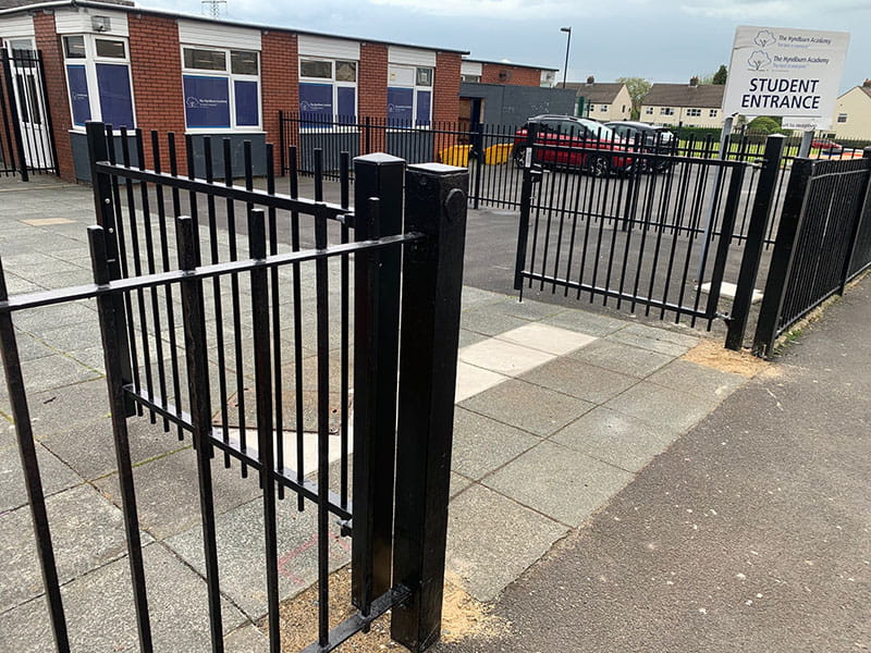School railings and gates
