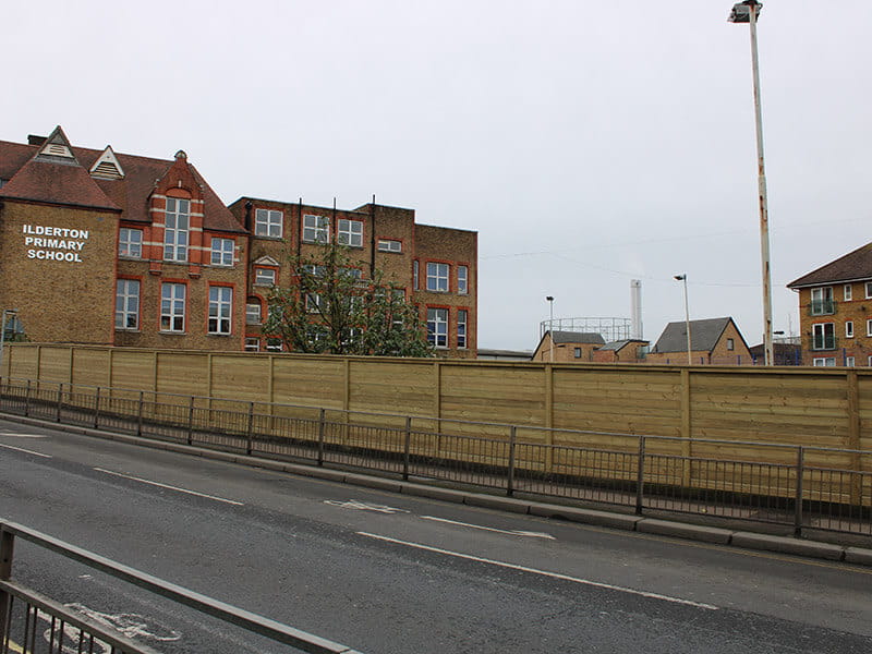 Road noise barrier
