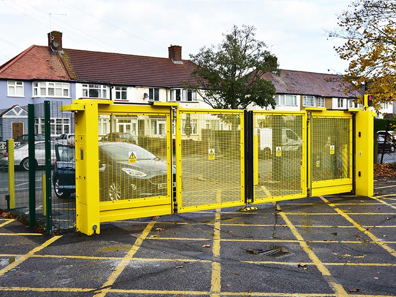 london ambulance securi mesh gate closed