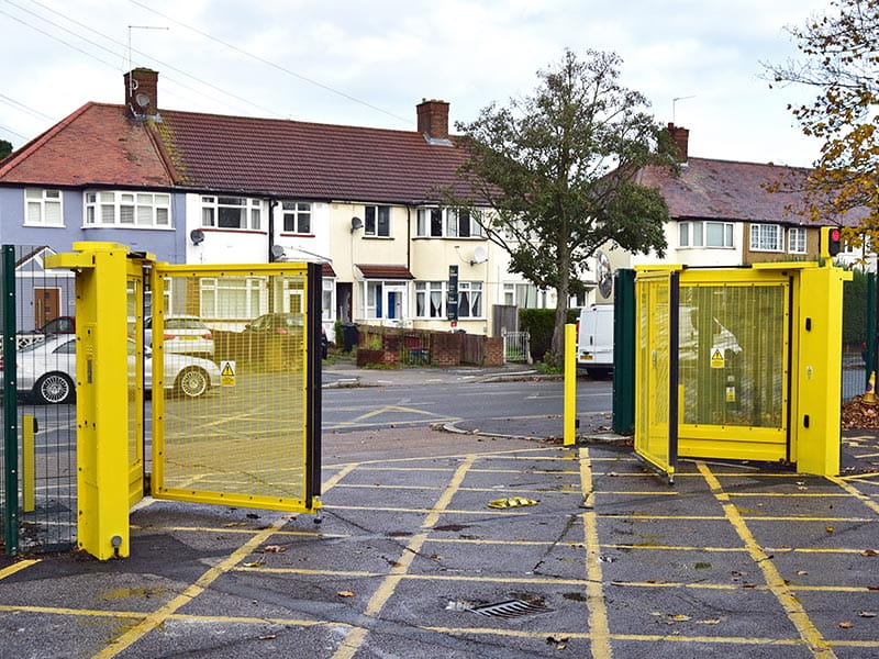 london ambulance service securi mesh gate open
