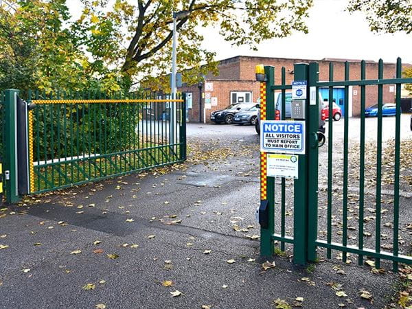 vertical bar ambulance gate open