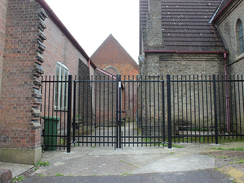 Metal fencing and gates