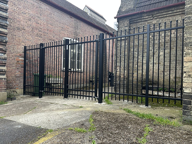 Metal railings