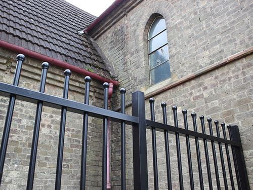 Steel fencing and gates