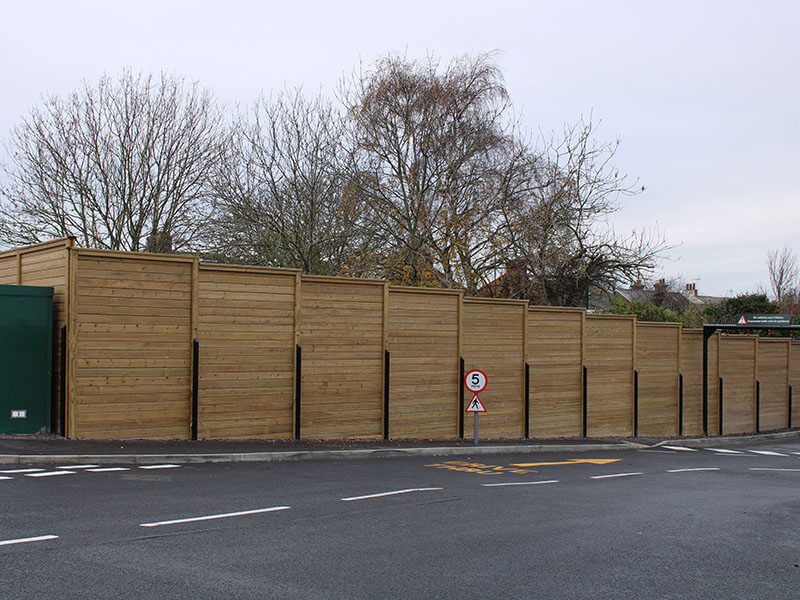 Fast food restaurant fencing