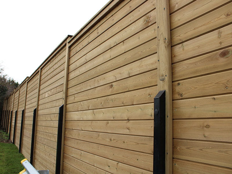 Timber acoustic fencing