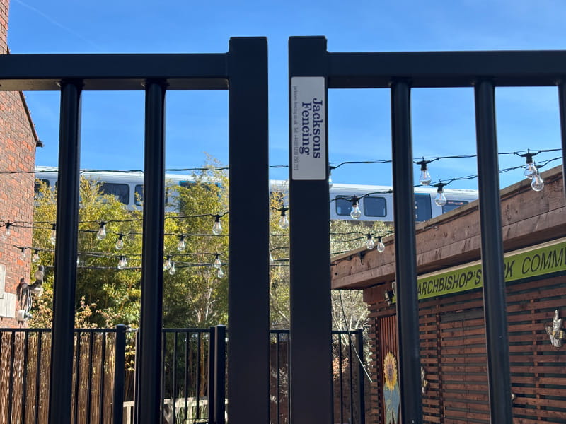 Black Security Metal Gates