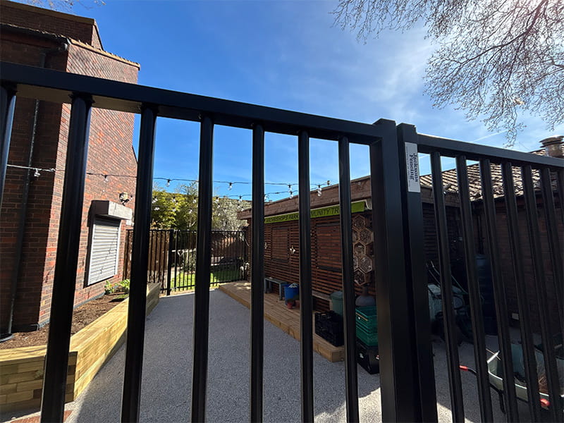 Security Metal Gates and Fencing for Park