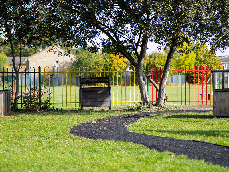 multi coloured fencing