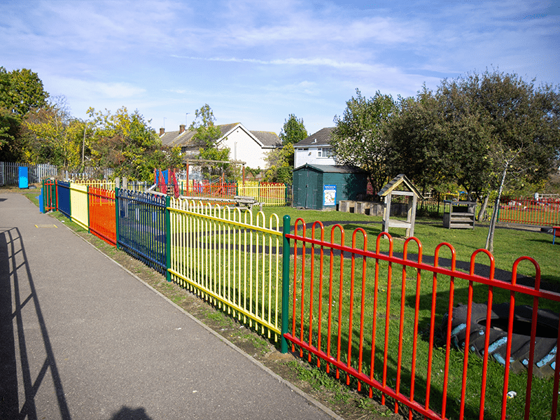 playground coloured fencing