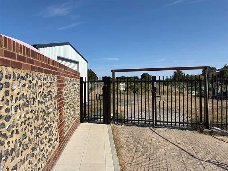 Allotment metal security fence panels