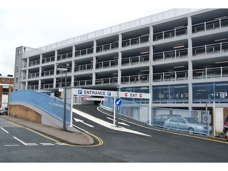 Allhallows car park entrance