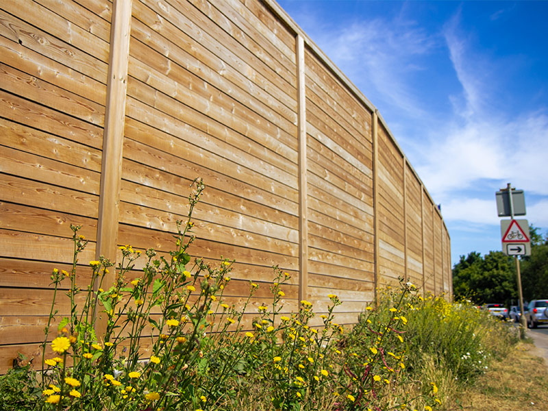Road noise reduction for housing