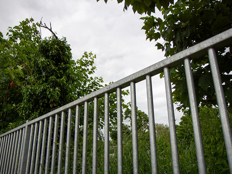 Metal railings