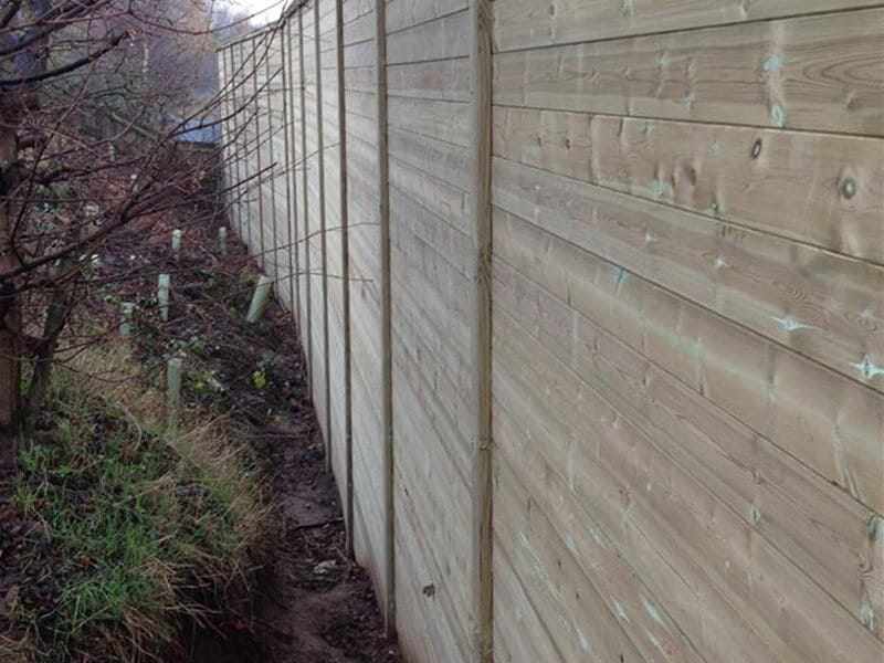 Timber Acoustic Fencing to stop rail noise