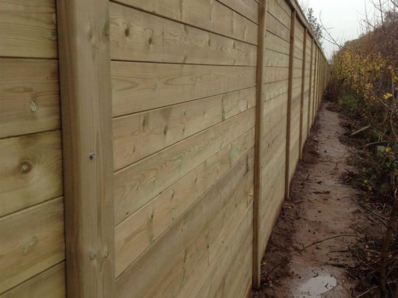 Timber Acoustic Railway Fence