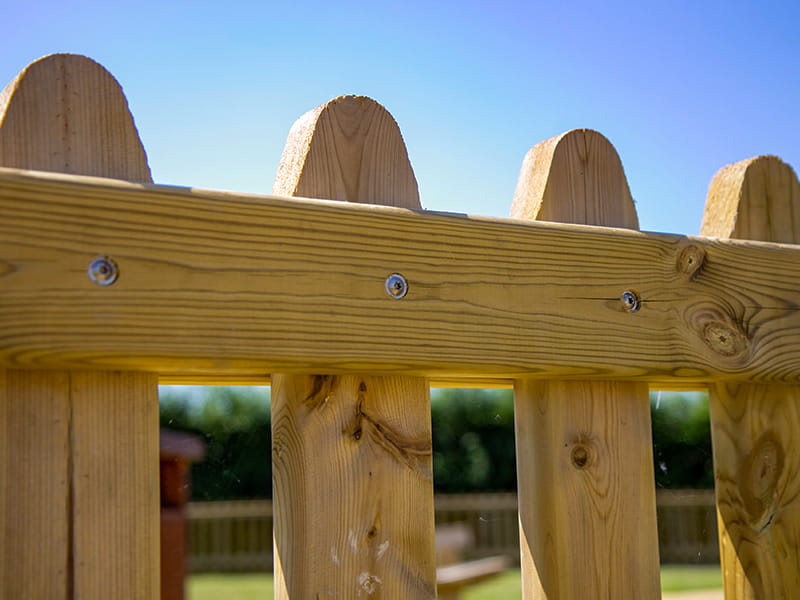 Playtime timber fencing