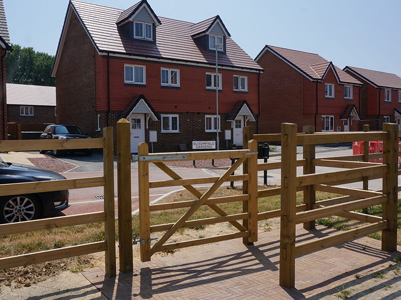 Post and Rail and Accesibility Gate