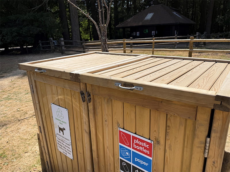 Outdoor bin store