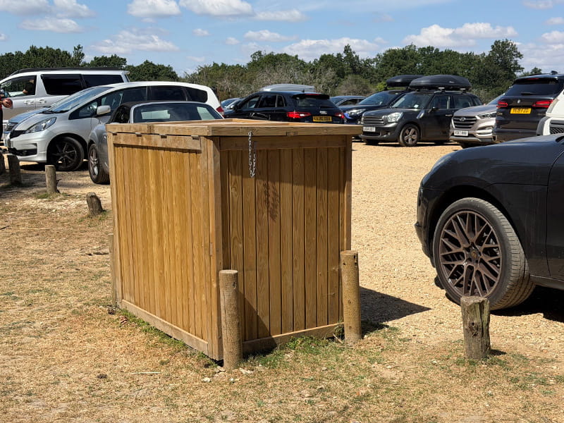 Wooden bin store