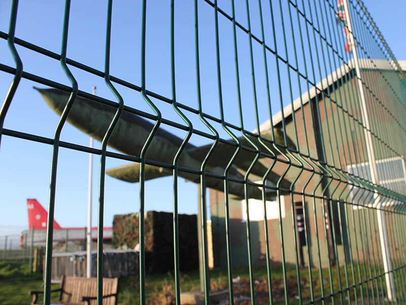 Museum security fencing