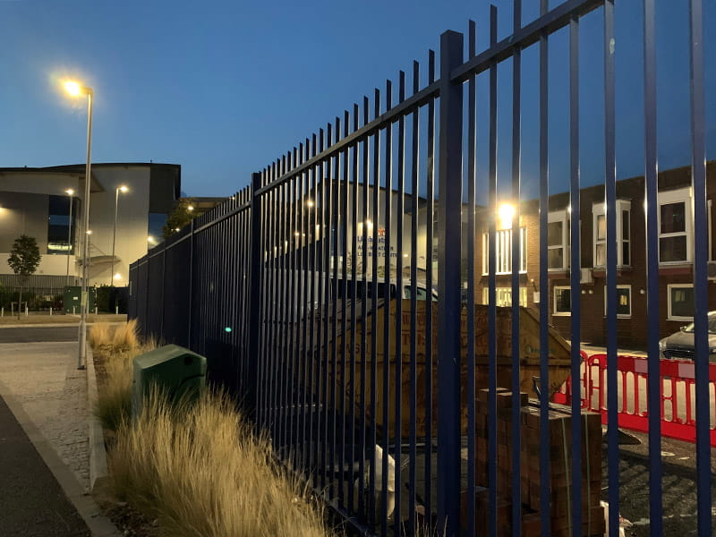 Vertical bar fencing