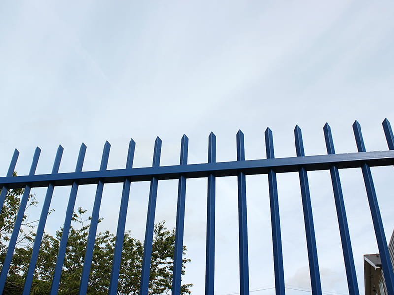 Vertical bar security fencing