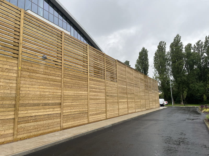 Air handling unit acoustic barriers