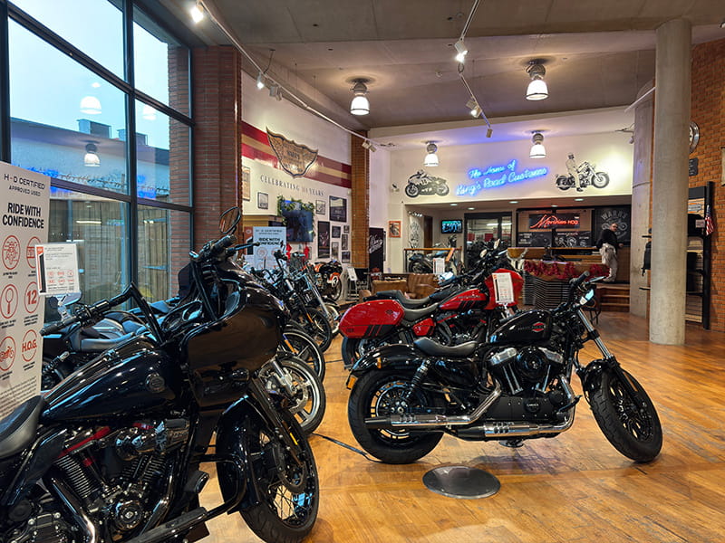 Security gates for Harley Davidson dealership