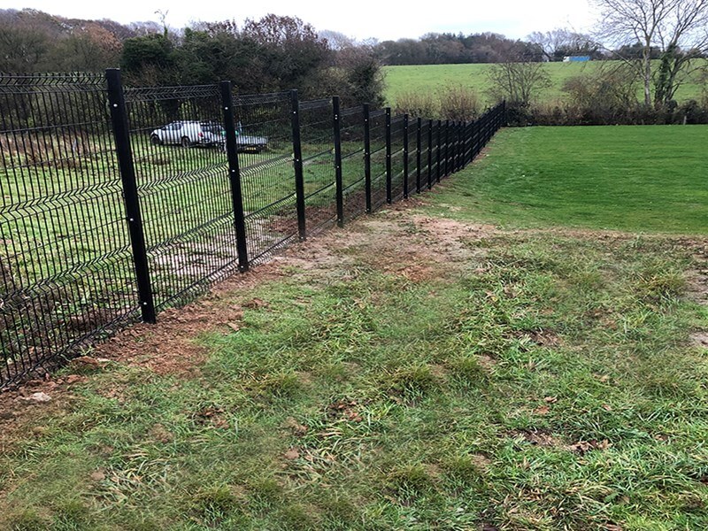 stepped euroguard fencing