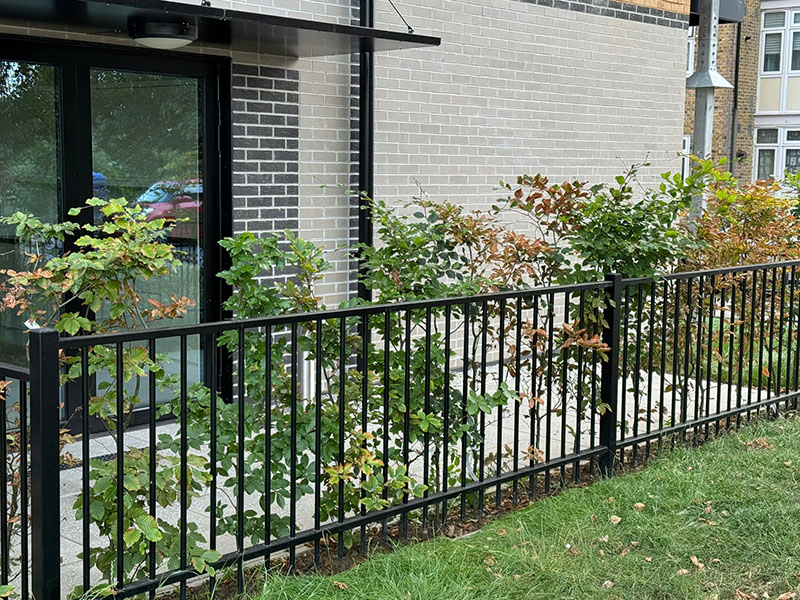 Decorative metal railings
