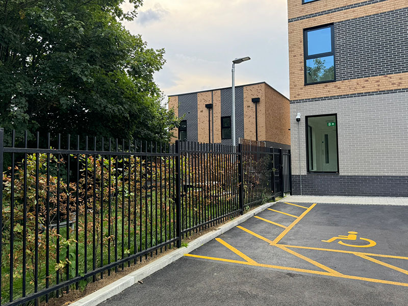 Wrought iron style railings