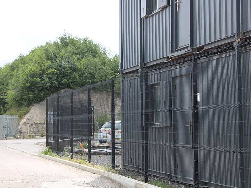Black EuroGuard® Regular V mesh fencing