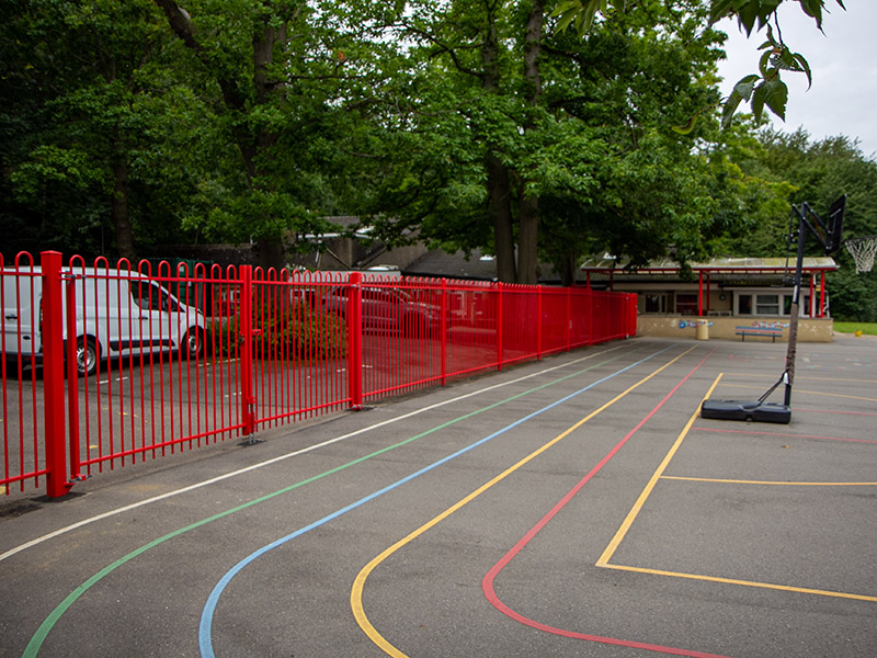 School playground fencing