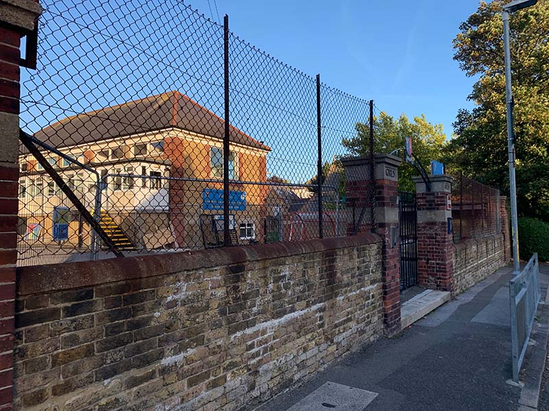 Unsafe school fencing