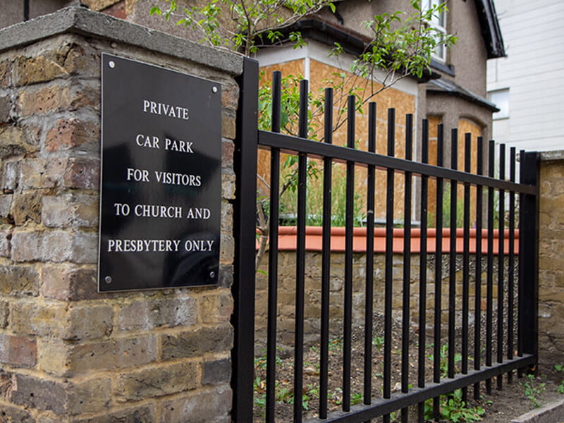 Private car park fencing