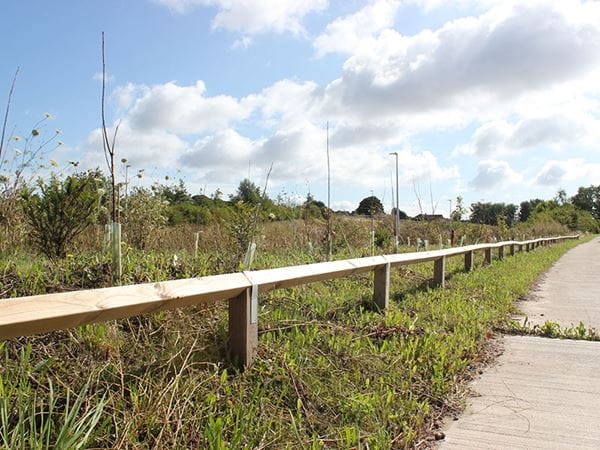 Diamond rail fencing