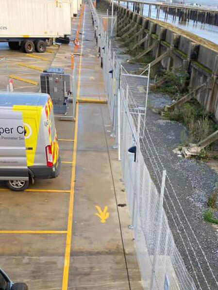 Port security fencing