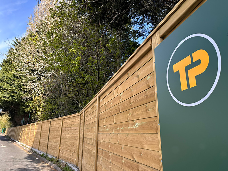 Builders merchants acoustic fence