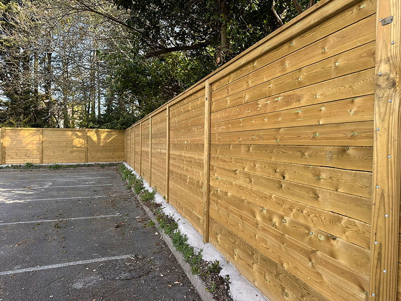 Timber acoustic barrier