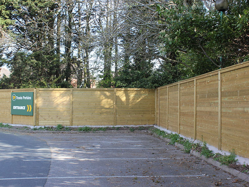 Timber acoustic fence