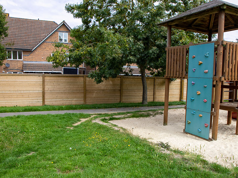 School playground privacy fencing