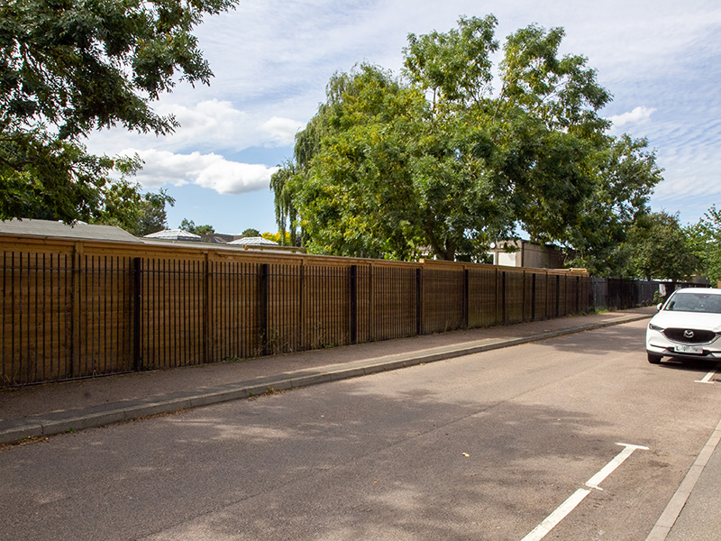 School privacy fencing