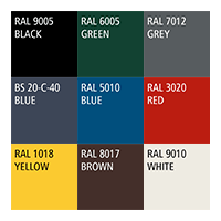 RAL colours steel fencing