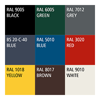 RAL colours steel fencing