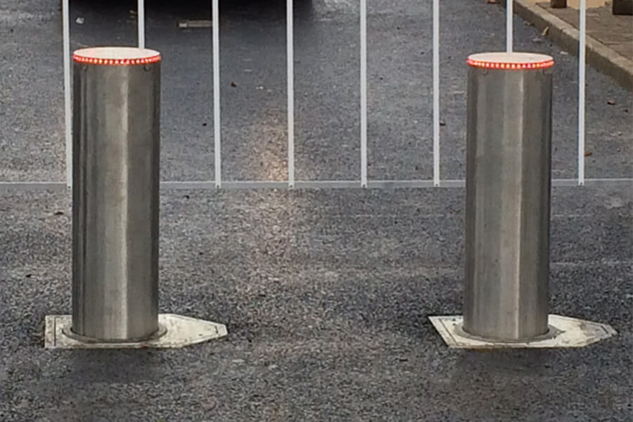 What type of security bollard