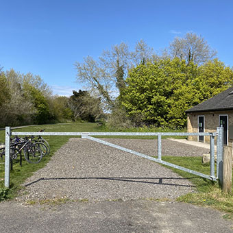 Warden swing barrier