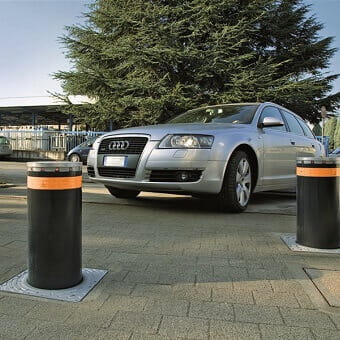 Automatic Rising Security Bollards
