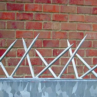Security fence spikes